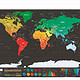  Scratch Map 世界地图刮刮画　