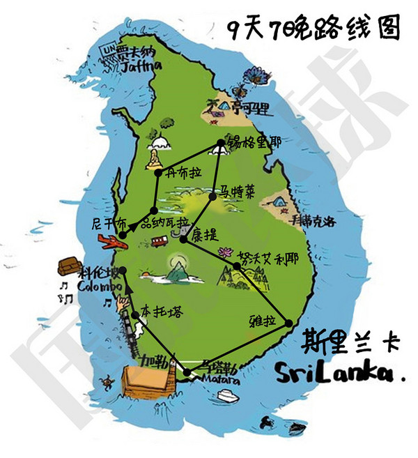 绝美锡兰：全国多地-斯里兰卡9天7晚跟团游（东航直飞，全程四星酒店）