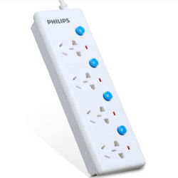 PHILIPS 飞利浦 SPS2620B/93 4位1.8米 独控插线板