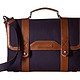  TOMMY HILFIGER David-Briefcase-Canvas w/ Leather Trim 男士公文包　