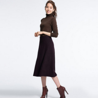 UNIQLO 优衣库 173620 女士羊毛混纺长裙