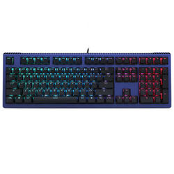 Akko 艾酷 Ducky Shine6 RGB 宝石蓝限定版机械键盘  红轴 黑色键帽
