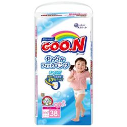 GOO.N 大王 女宝宝拉拉裤 XL38片 