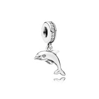 PANDORA 潘多拉 791541CZ 925银海豚串珠