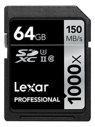 LEXAR MEDIA Professional 1000x SDHC UHS-II Card 黑色 64GB