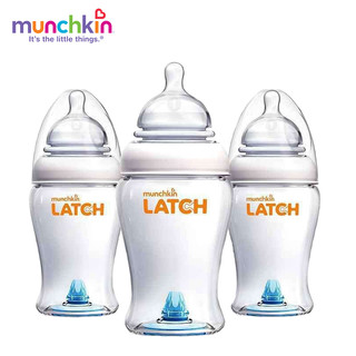 Munchkin 满趣健 LATCH奶瓶 236ml （三个装）