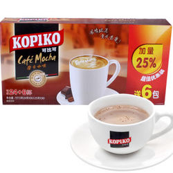 【京东超市】印尼进口 可比可（KOPIKO）摩卡咖啡24包+6杯727.5g（新老包装随机发货）