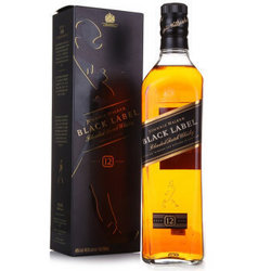 JOHNNIE WALKER 尊尼获加 黑牌12年 黑方 威士忌 700ml