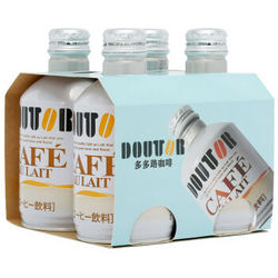【京东超市】日本进口 多多路（DOUTOR）拿铁咖啡饮料260g*4罐装