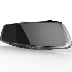 360行车记录仪后视镜版 J521 5.0英寸高清大屏 广角星光夜视 智能手势拍照 停车监控 wifi连接 黑色