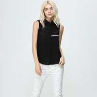 URBAN REVIVO WG30R2BN001 女士无袖上衣