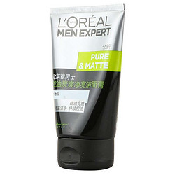 L'OREAL  欧莱雅 男士控油炭爽净亮洁面膏 100ml