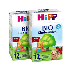 HiPP 喜宝 有机幼儿配方奶粉 800g*2盒（1+段 12个月以上） 