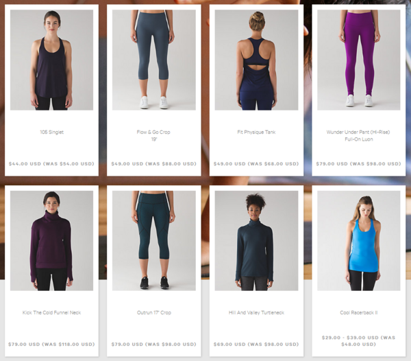 lululemon在线商城 精选女士运动服饰 