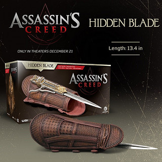 Ubisoft 育碧 刺客信条电影 隐藏袖剑 1:1 PVC皮革手套