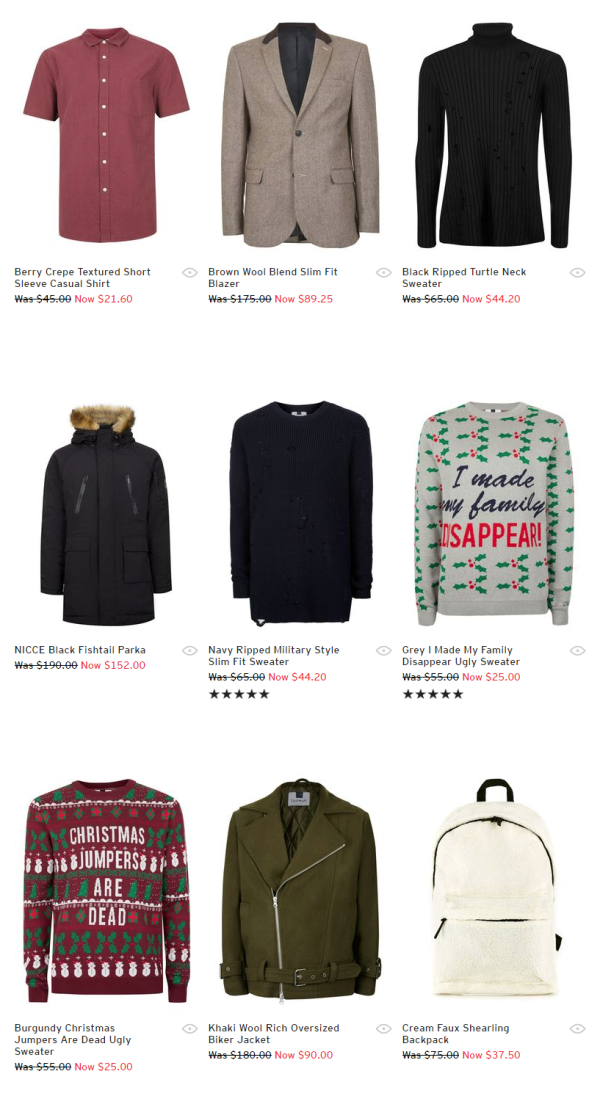 TOPMAN美国官网 新年促销 全场服饰鞋包