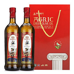 AGRIC 阿格利司 特级初榨橄榄油750ml*2 礼盒装