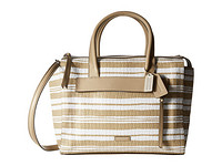 COACH 蔻驰 Bleecker Embossed Woven Leather Riley Carryall 女士手提包