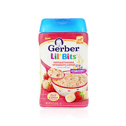 Gerber 嘉宝 婴幼儿香蕉草莓燕麦米粉 3段 227克