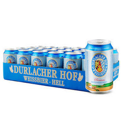 德国进口 德拉克（Durlacher）小麦啤酒330ml*24听 整箱装