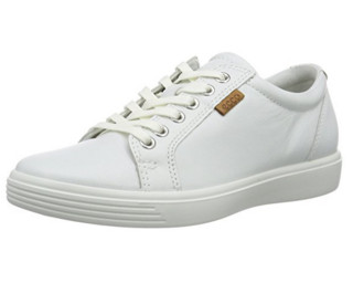 ecco 爱步 SOFT 7 休闲鞋（青少年款）Blanc 1007white US7.5