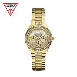 GUESS 玫瑰金钢带时装女表 W0111L1/ W0111L2  