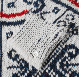 THOM BROWNE FAIR ISLE 费尔岛 男士马海毛衣