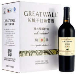 Great Wall 长城 特选9年橡木桶 解百纳干红葡萄酒 750ml*6瓶*2件