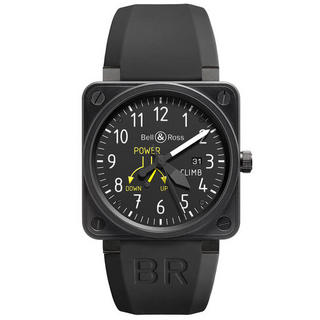 BELL & ROSS 柏莱士 AVIATION系列 BR01-97 CLIMB 男士机械腕表