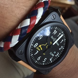 BELL & ROSS 柏莱士 AVIATION系列 BR01-97 CLIMB 男士机械腕表