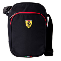 Ferrari 法拉利 TF018B 运动休闲斜挎背包  黑色