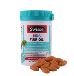 Swisse kids 儿童鱼油 DHA 咀嚼片 50粒