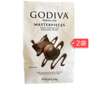 GODIVA 歌帝梵 袋装心形夹心黑巧克力 415g*2袋