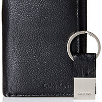 凑单品：Calvin Klein Pebble Leather Slim Trifold 男士真皮钱包 