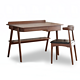 预售：明佳友 SZ01 北欧实木书桌套装  (单桌+椅)