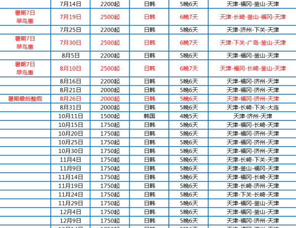 MSC地中海邮轮抒情号 天津出发日韩航线
