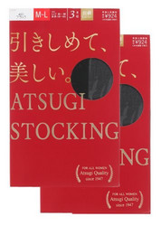 ATSUGI 厚木 STOCKING 薄款压力型紧致美腿袜 三双装*2盒