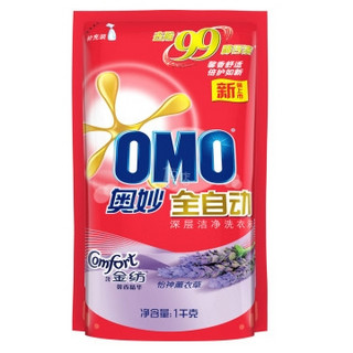 OMO 奥妙 全自动深层洁净洗衣液（含金纺馨香精华）补充装 1kg