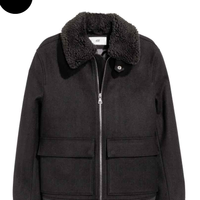 H&M 0402466001 男士羊毛混纺飞行夹克