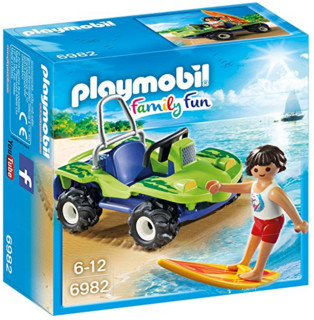 playmobil 摩比世界 6982 冲浪男孩和沙滩车套装