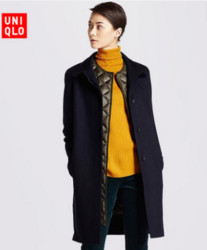 UNIQLO 优衣库 179809 女士羊毛羊绒混纺大衣