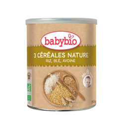 Babybio 伴宝乐 有机婴儿3种谷物米糊 250g 
