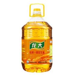 龙大 食用油 压榨一级 特香花生油 6.18L 新花生新鲜油