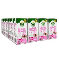 Arla 爱氏晨曦 脱脂牛奶 200ml*24 整箱装