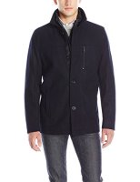 KENNETH COLE New York Wool Blend Car Coat  男士羊毛混纺大衣