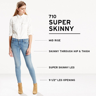 Levi's 李维斯 710 Super Skinny 女士牛仔裤