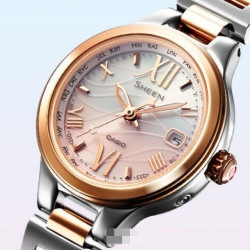 CASIO 卡西欧 SHEEN Voyage Series系列 SHW-1700SG-4AJF 女士电波表