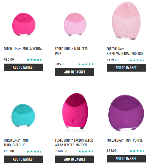lookfantastic英国官网 FOREO LUNA 洁面仪 促销专场