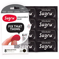 再特价：Sugru 塑形修复硅胶 5g*8只装 黑色*2