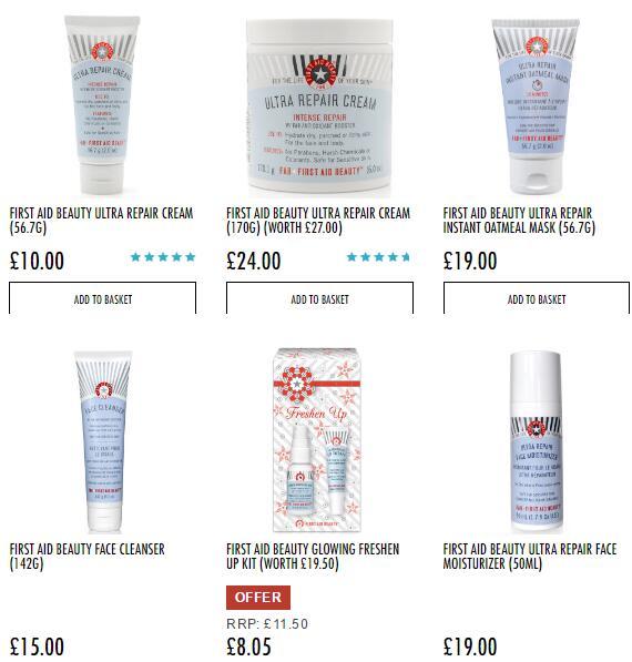 HQhair FIRST AID BEAUTY 护肤专场